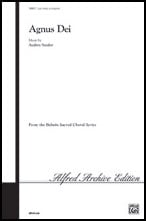 Agnus Dei SAB choral sheet music cover Thumbnail